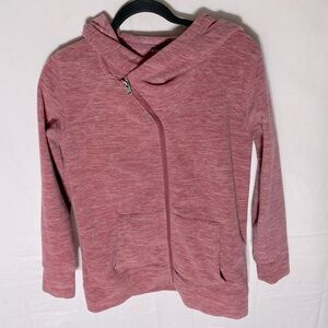 5/$25 Roxy Pink Zip Front Fleece Hoodie M